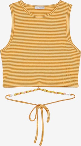 Bershka Top in Oranje: voorkant