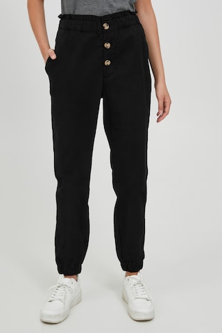 Oxmo Tapered Pants 'CONZI' in Black: front