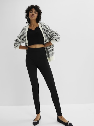 bonprix Skinny Legíny - Čierna