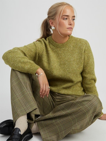 Peppercorn Wide Leg Housut 'Shanessa' värissä vihreä