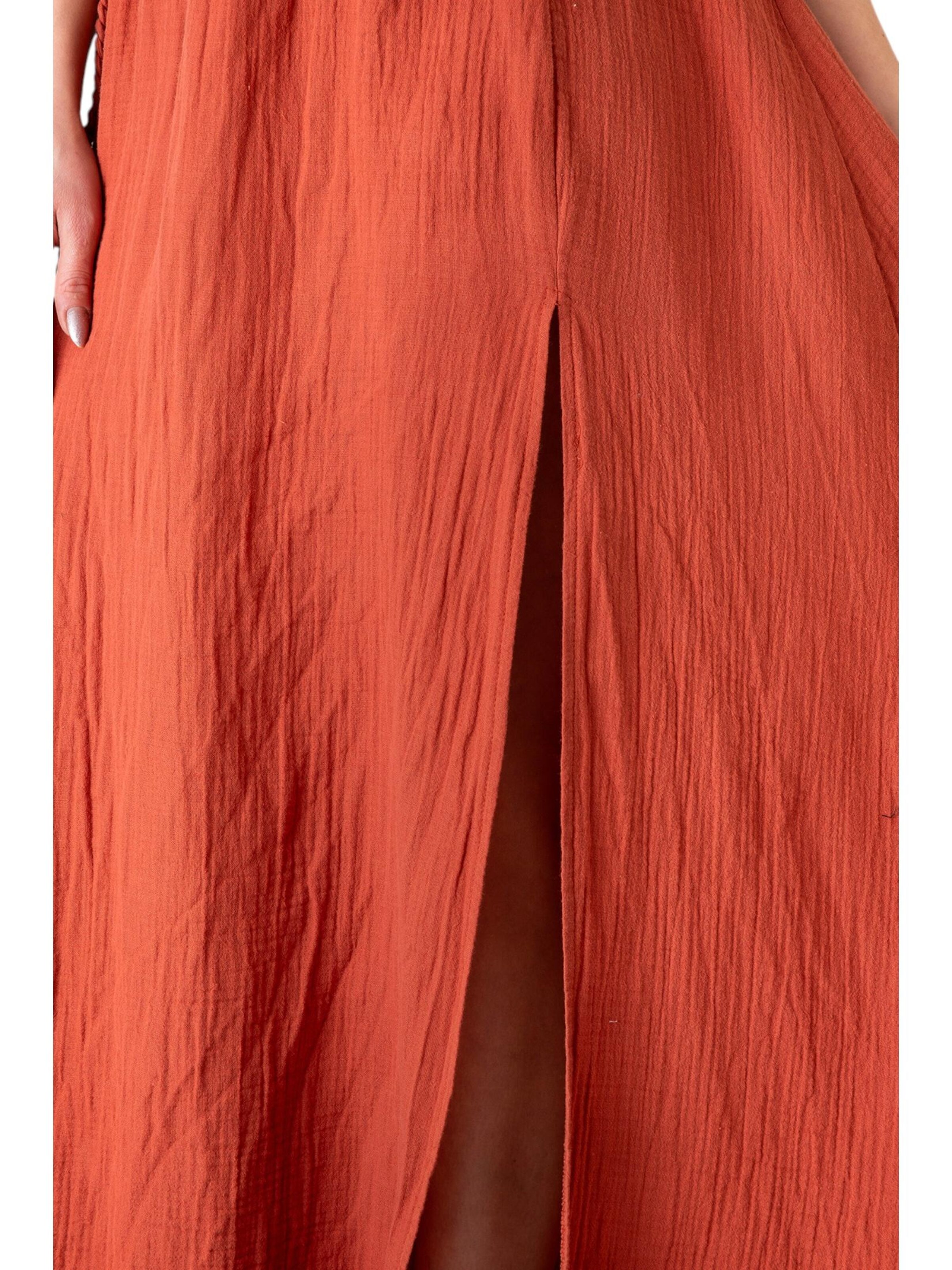 WENOR Jurk 'AURELA-BOHO' in Rood