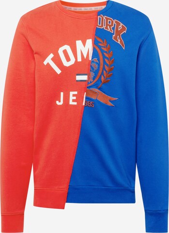 Sweat-shirt Tommy Jeans en rouge : devant