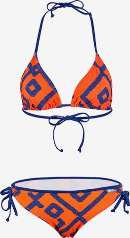 BECO the world of aquasports Bikini 'Inka Graphic' in Orange: Vorderseite