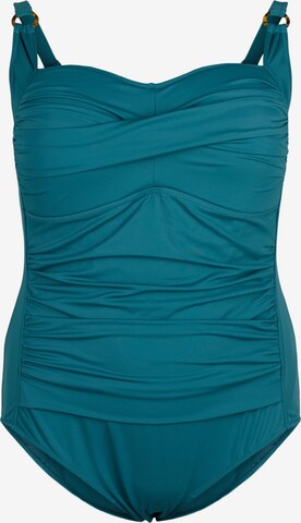 Bustier Maillot de bain 'CASDENIA' Swim by Zizzi en vert : devant