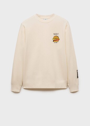 MANGO MAN Sweatshirt in Beige