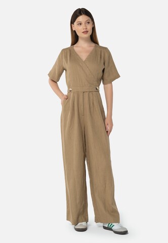 FRESHLIONS Jumpsuit 'Kira' in Braun