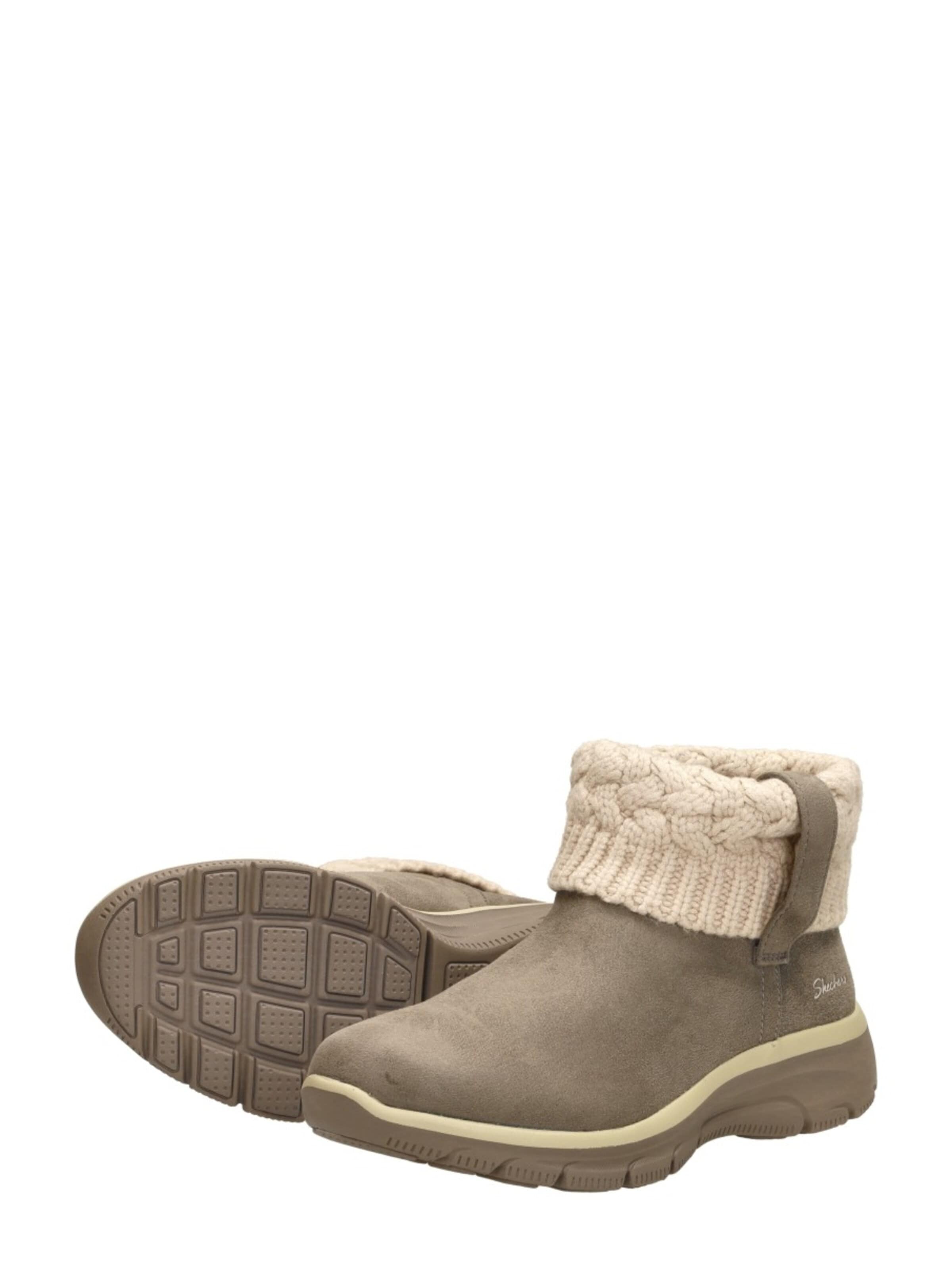 SKECHERS Boots 'Enkellaarsjes Plat' in Grey
