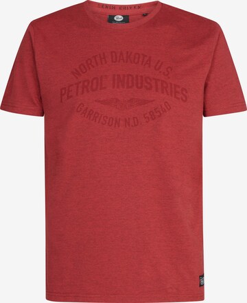 Petrol Industries Tričko 'Stanley' – červená: přední strana