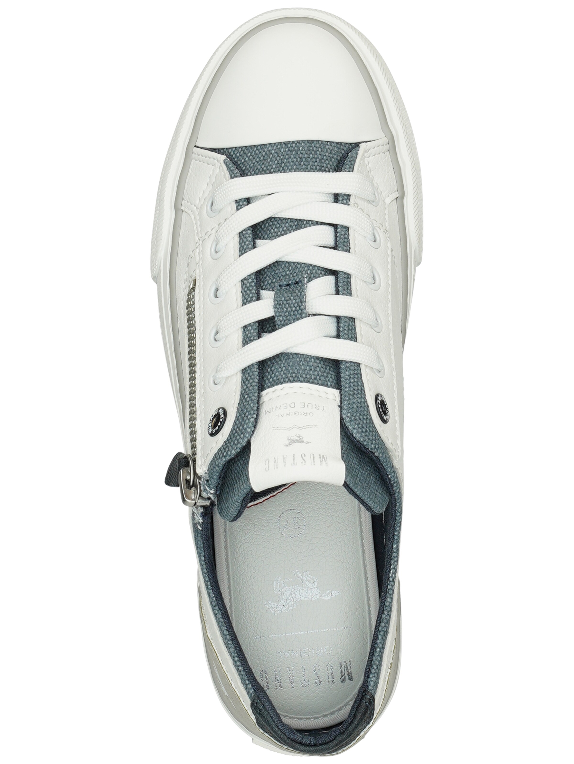 Baskets basses MUSTANG en blanc