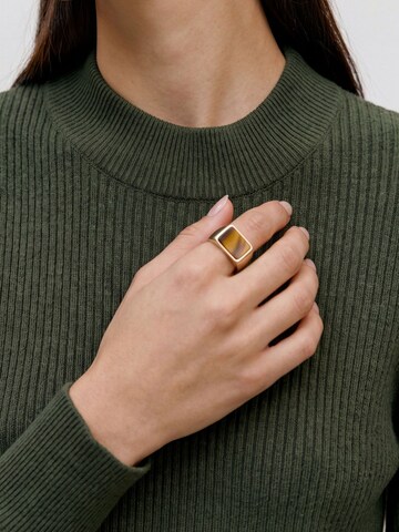 VERO MODA Kootud kleit 'VMHarper', värv roheline