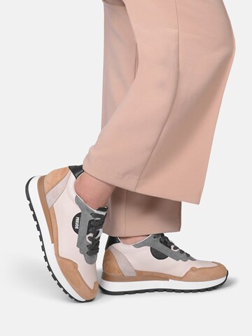 FREUDE Platform trainers ' AGATA ' in Beige: front