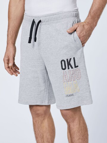 Oklahoma Jeans Regular Bermuda Shorts ' aus Baumwollmix ' in Grau