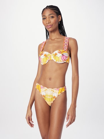 River Island - Balconet Top de bikini en naranja