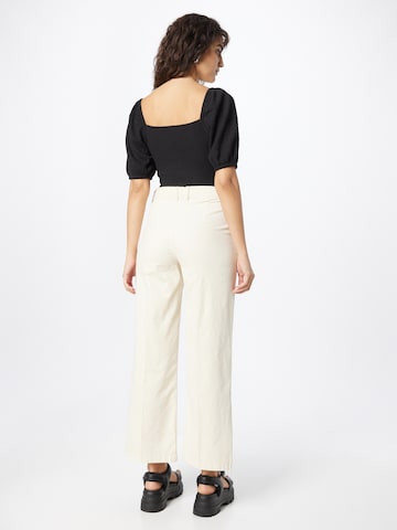 LMTD Loose fit Pleated Pants in Beige