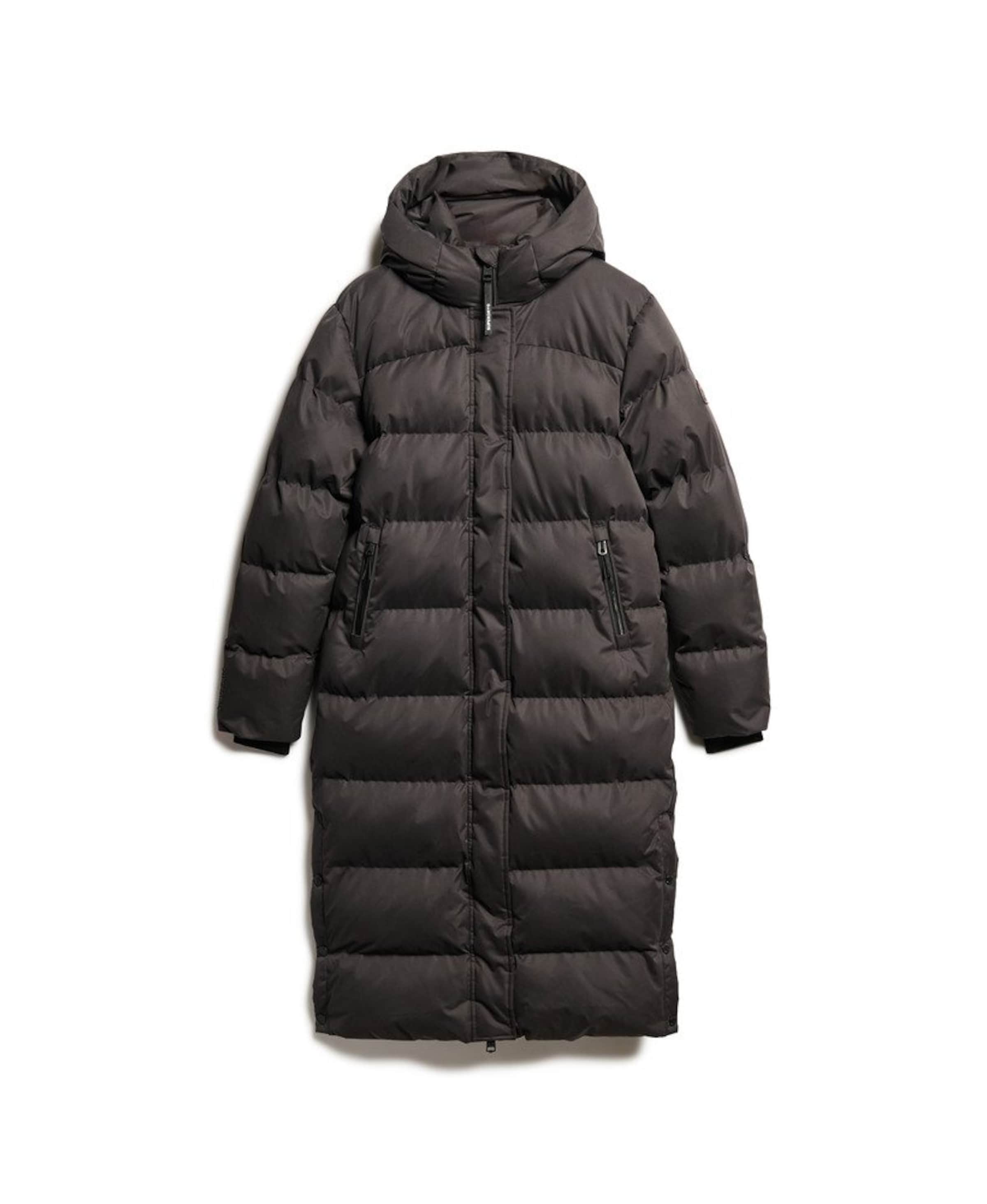 Manteau d’hiver Superdry en noir : devant