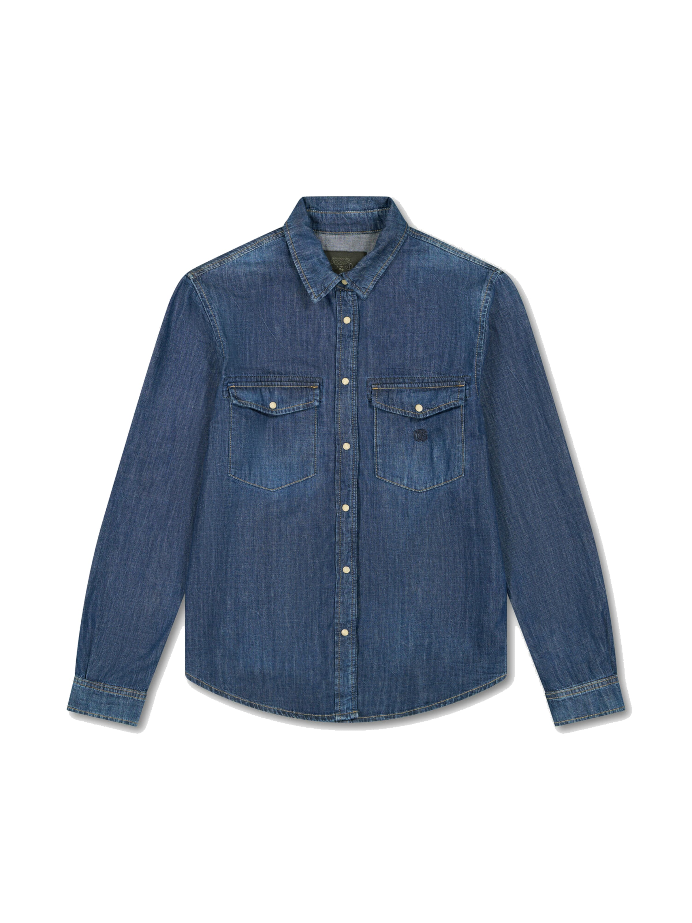 Le Temps Des Cerises Blouse 'Barbo' in Blauw: voorkant