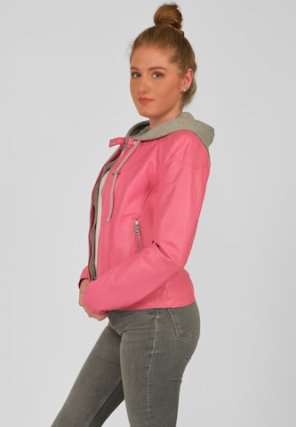 Maze Between-Season Jacket ' Mico ' in Pink: front