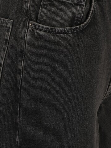 Topshop Tall Lużny krój Jeansy w kolorze czarny
