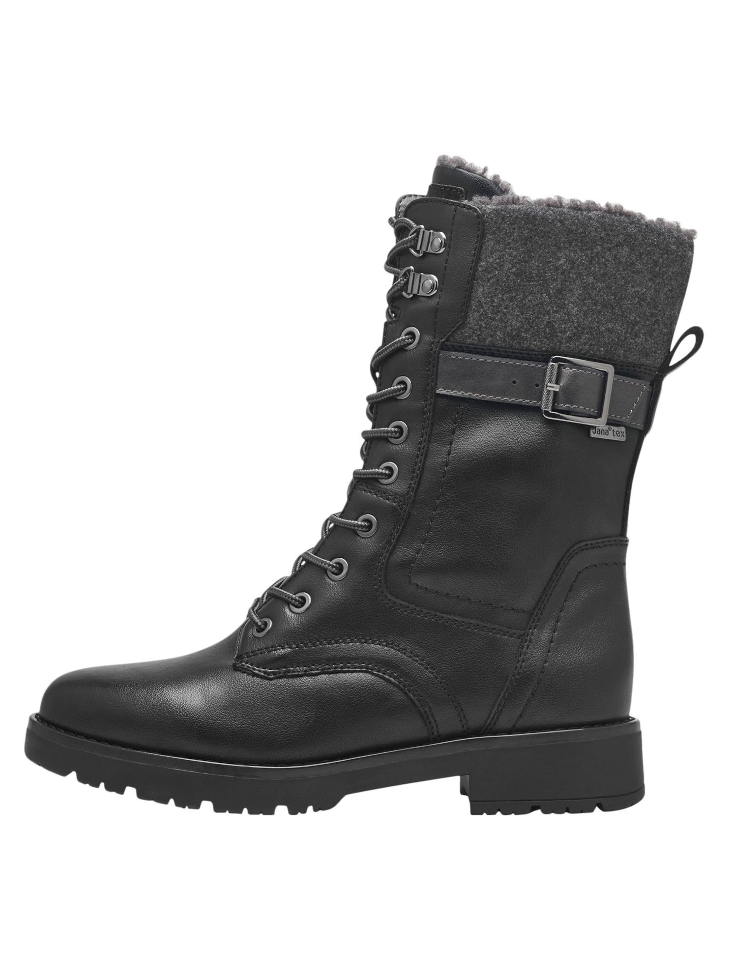 JANA Stiefelette in Schwarz