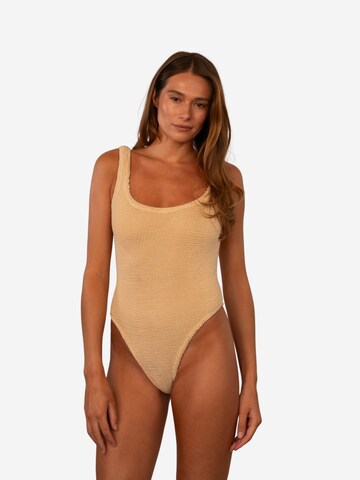 Billie Swim Classic Swimsuit 'Ikaria Swimsuit' in Beige: front