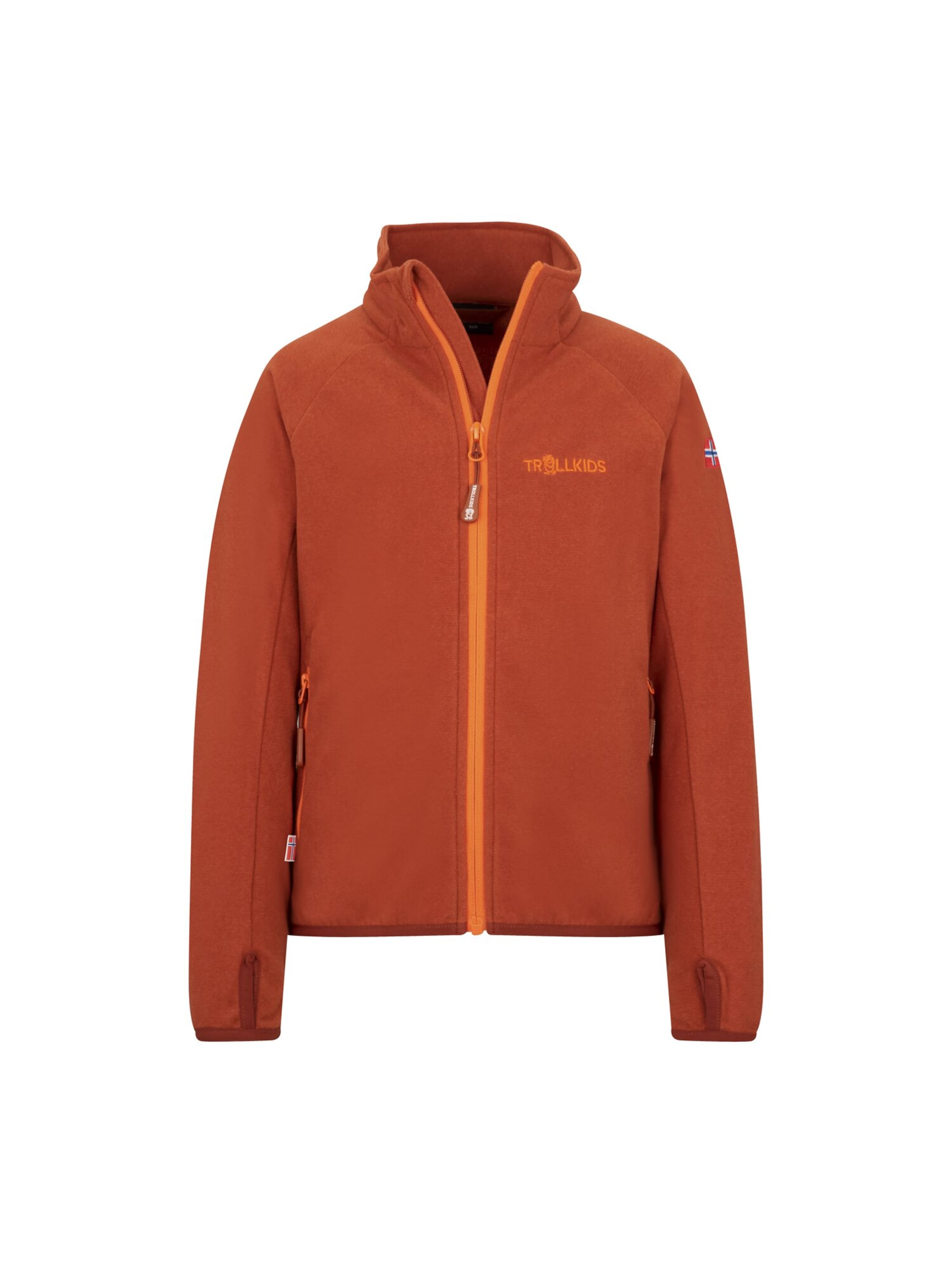 TROLLKIDS Fleece Jacket in Red: front