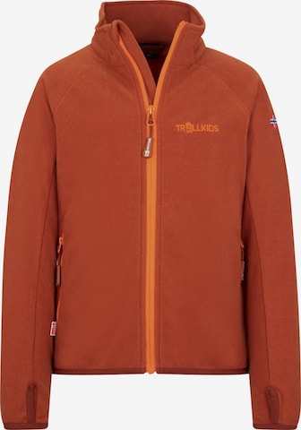 TROLLKIDS Fleece Jacket in Red: front
