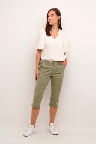 CULTURE Skinny Pants 'Brita' in Green