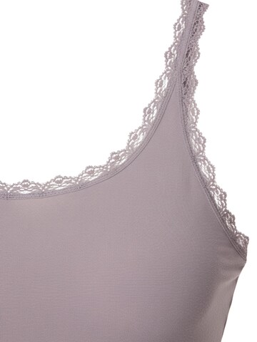 Maillot de corps 'COTTON LACE Tanktop Frauen 3er Pack' Maxte en violet