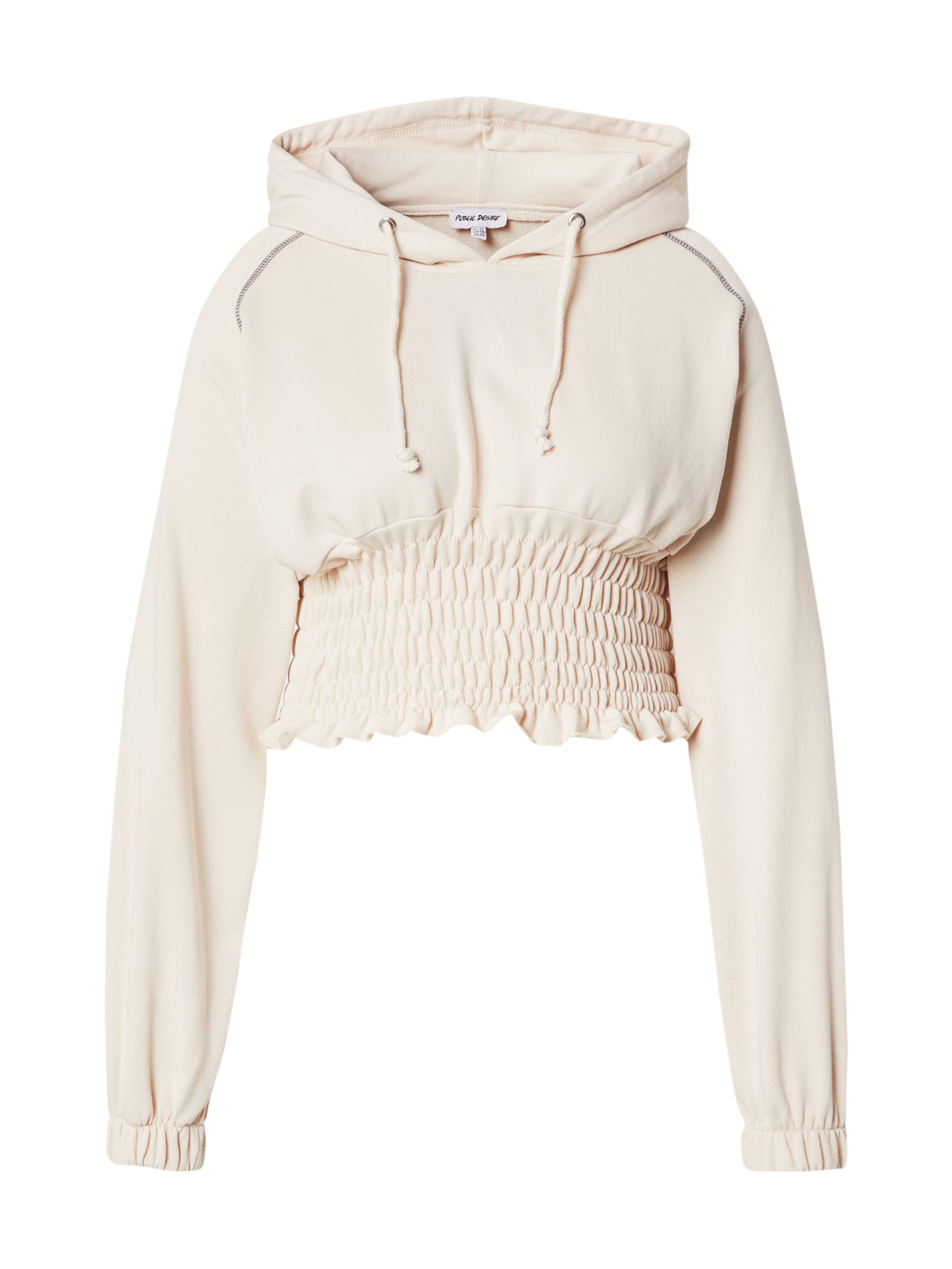 Sweat-shirt Public Desire Curve en marron : devant