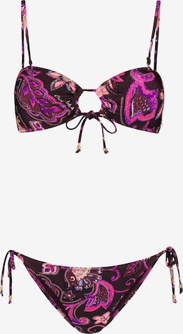 ShiwiBandeau Bikini 'Zoe' - ljubičasta boja: prednji dio