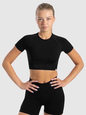 Smilodox Shirt ' Elna ' in Zwart: voorkant