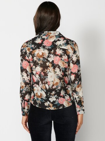 KOROSHI Blouse in Zwart