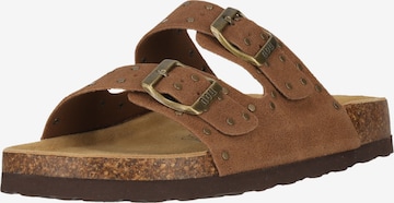 NOU Sandals 'Cabra' in Brown: front