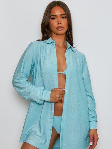 Moda Minx Bluse 'Lumiere' in Blau: Vorderseite