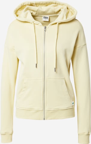 Urban Classics Zip-Up Hoodie in Yellow: front