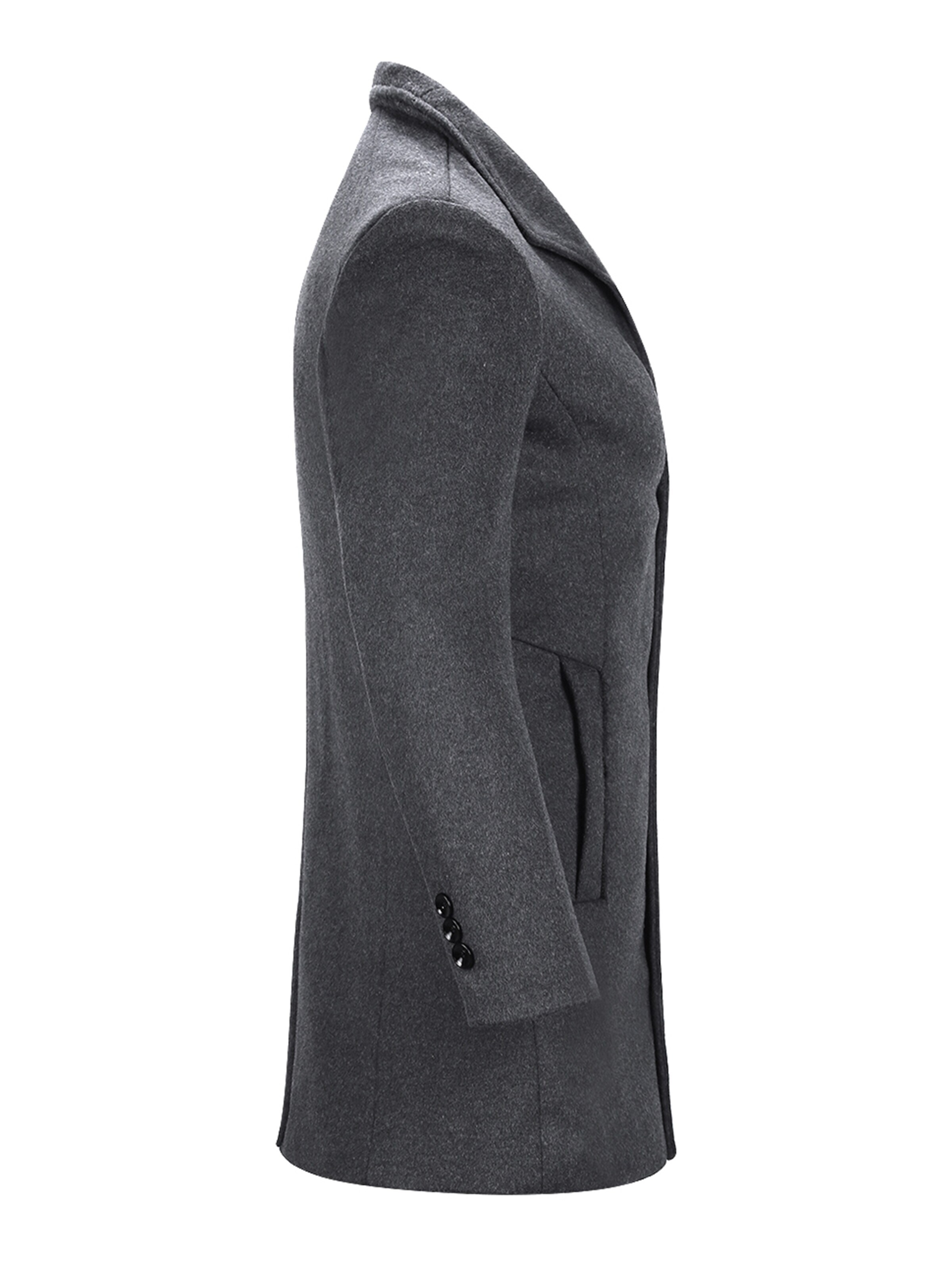YOUTHUP Winter Coat 'Kontur' in Grey