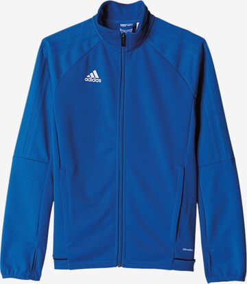 Veste de sport 'Tiro 17' ADIDAS PERFORMANCE en bleu : devant