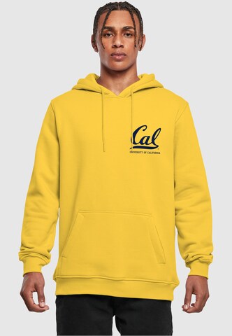 Merchcode Sweatshirt 'Berkeley University - Cal' in Yellow: front