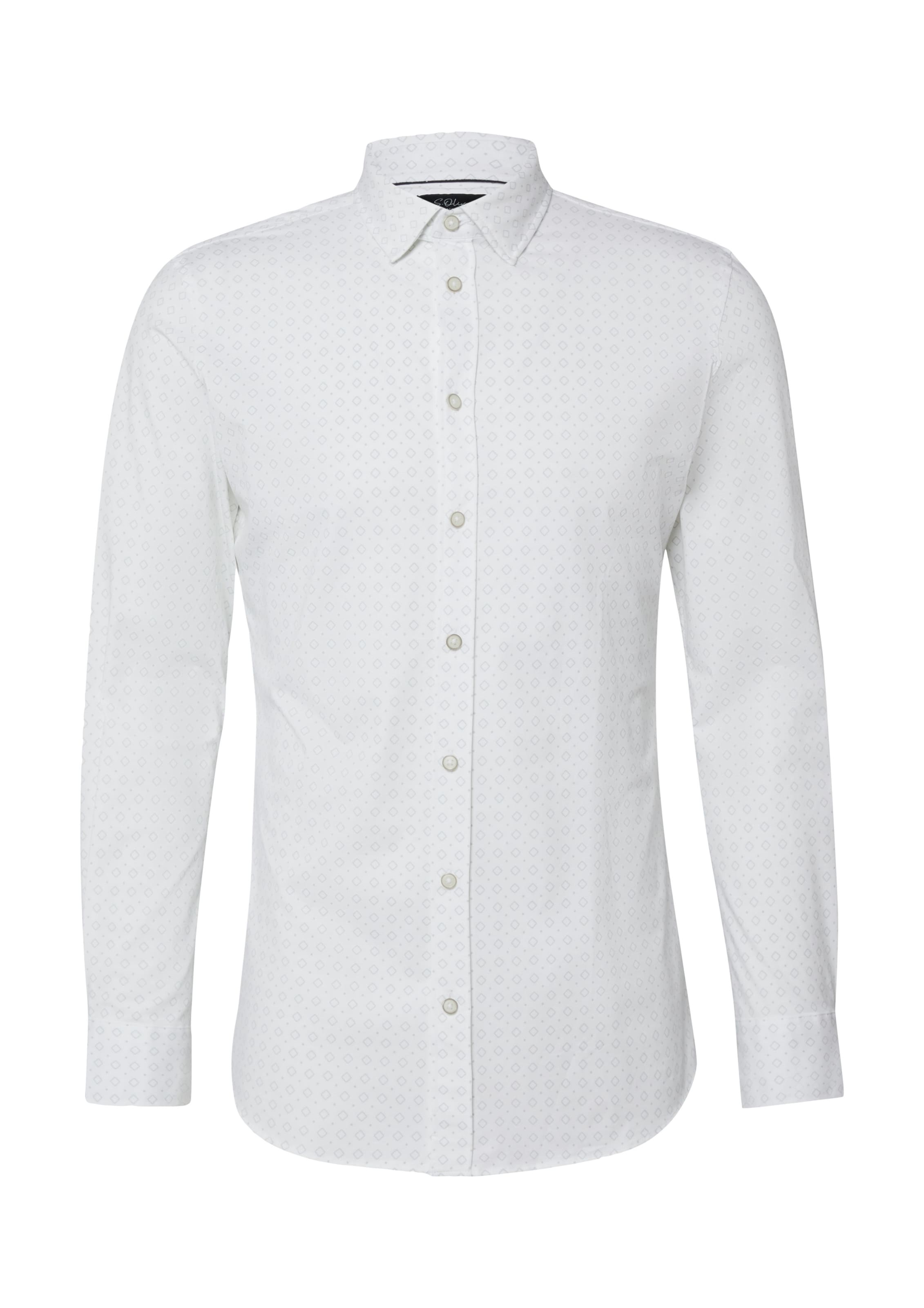 s.Oliver Regular fit Overhemd in Wit: voorkant