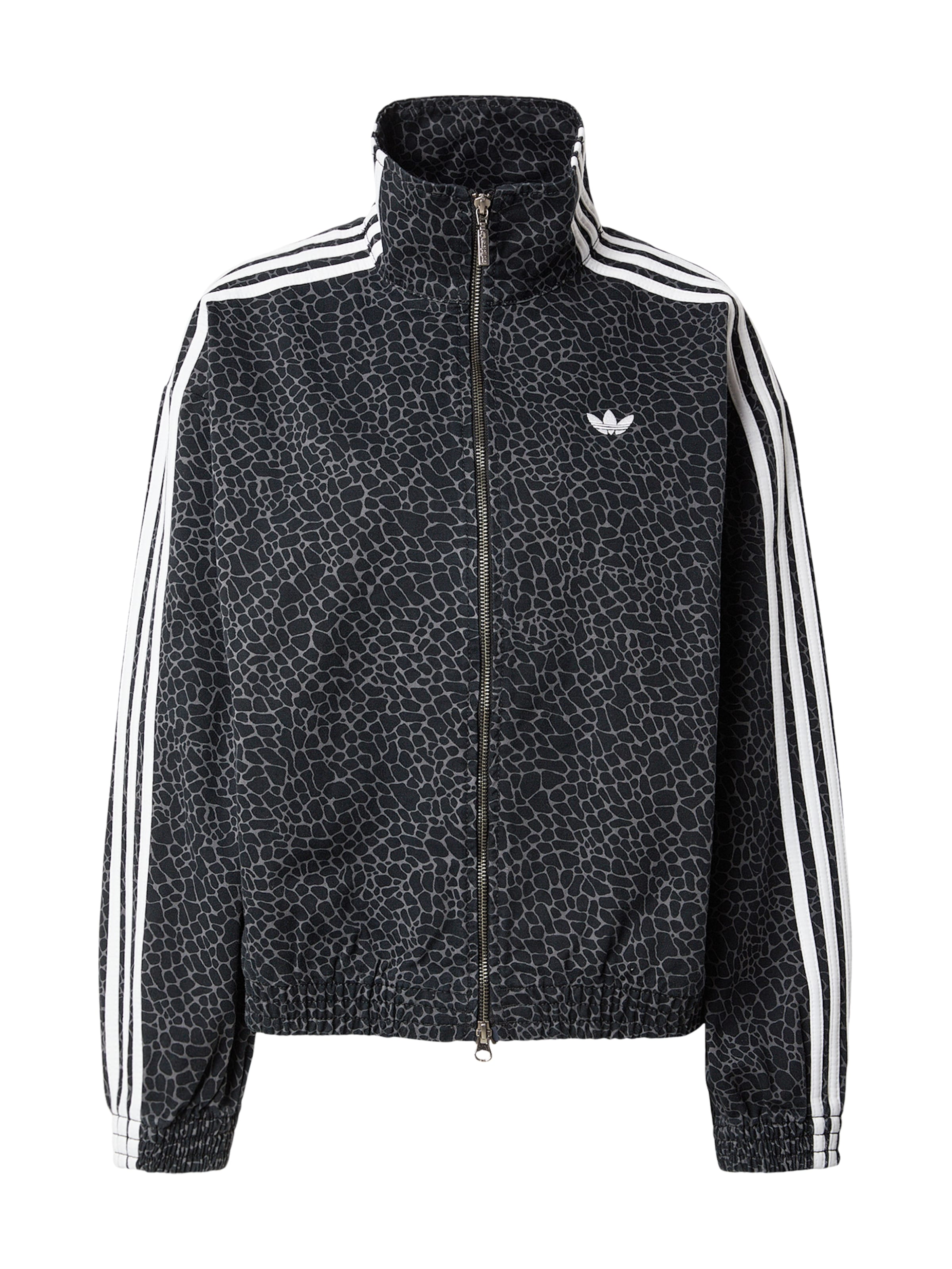 ADIDAS ORIGINALS Преходно яке в черно: отпред