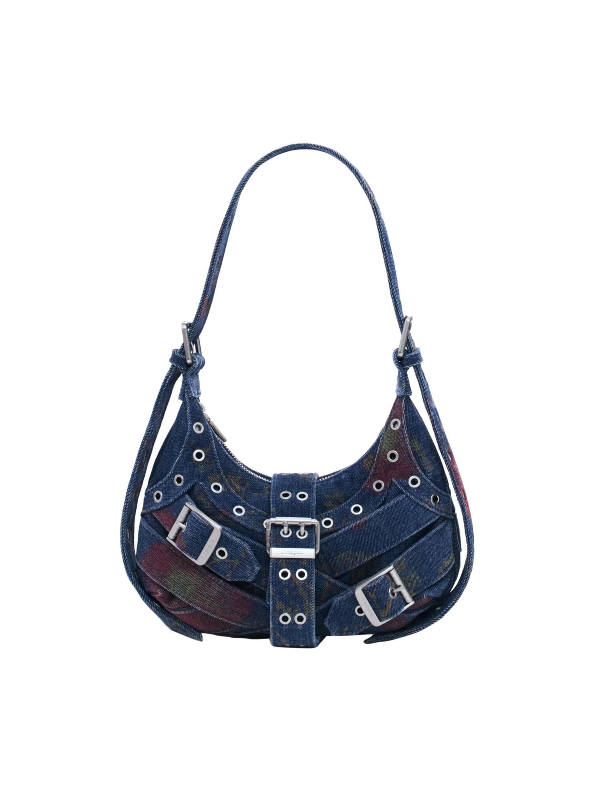 Desigual Schultertasche in Blau: Vorderseite