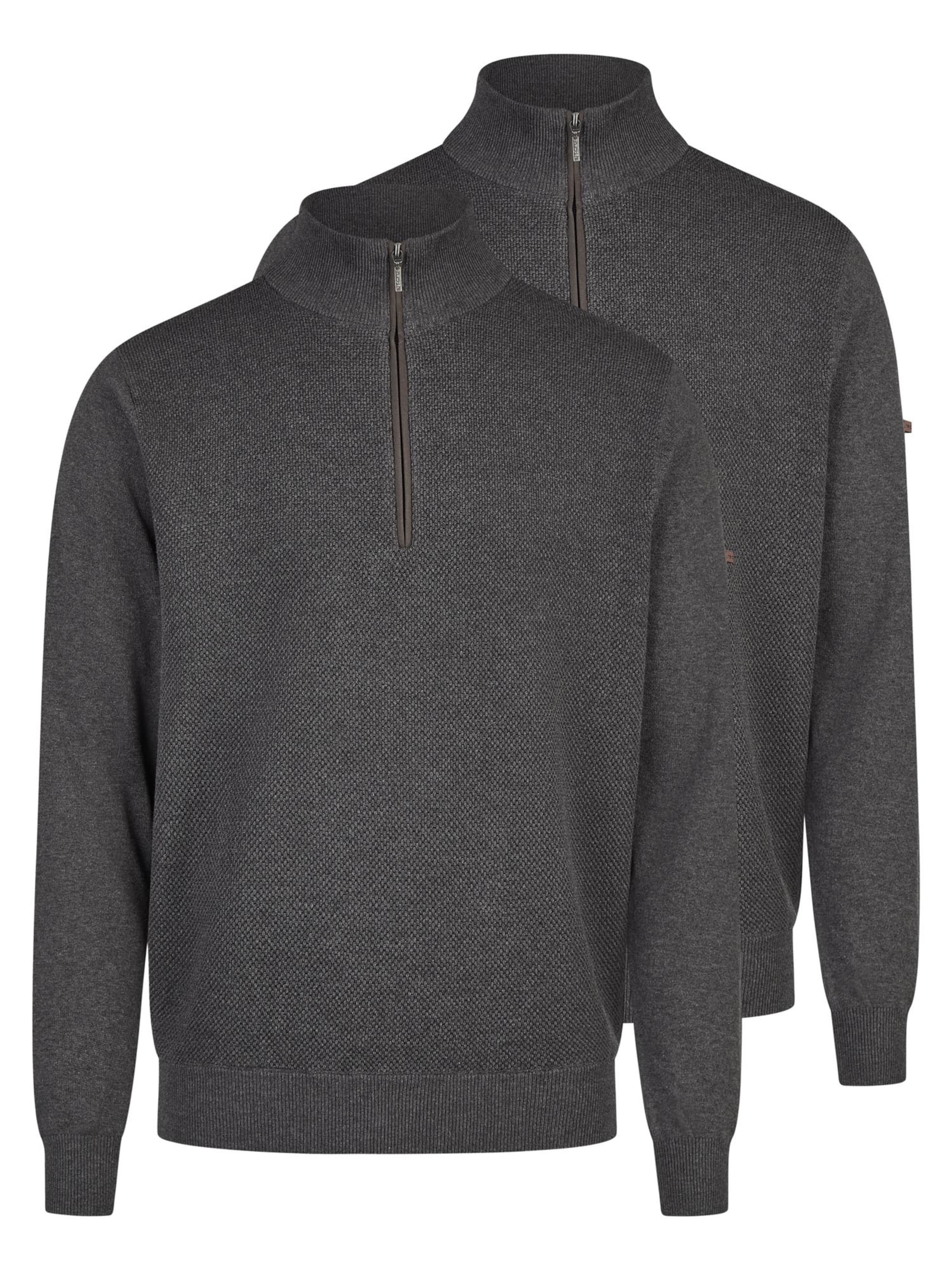 redmond Pullover 'Basic'‌‌‌‌‌‌‌ in Grau: Vorderseite
