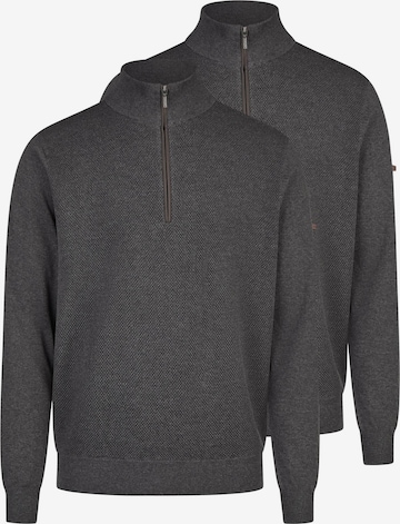 redmond Pullover 'Basic' in Grau: Vorderseite