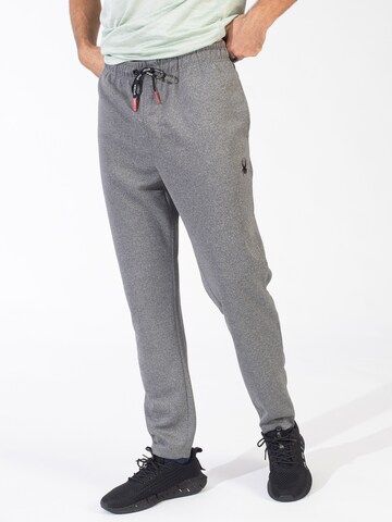 Regular Pantalon de sport Spyder en gris : devant