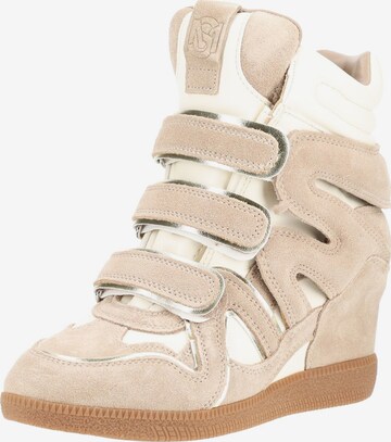 Baskets hautes 'Mavis' STEVE MADDEN en beige : devant