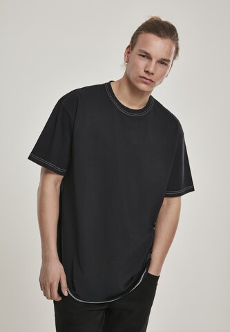 Urban Classics Regular fit Shirt in Black: front