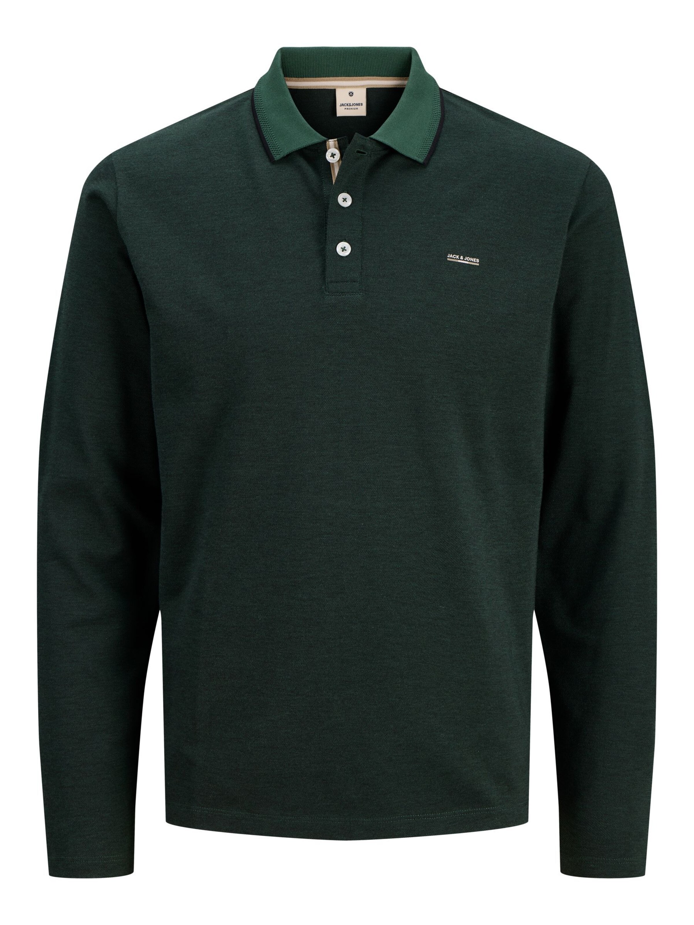 Jack & Jones Plus Shirt in Groen: voorkant