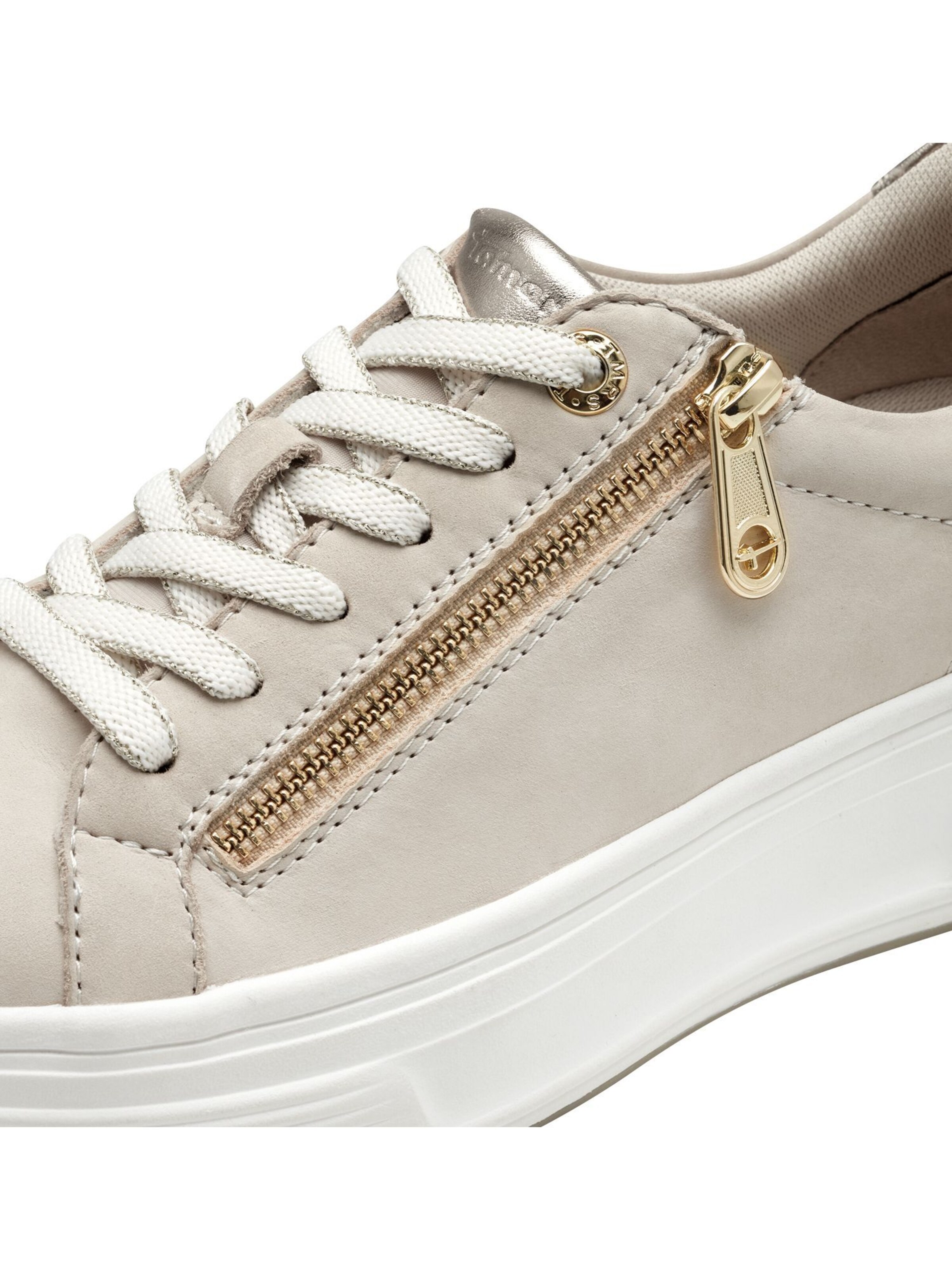 Tamaris Platform trainers in Beige