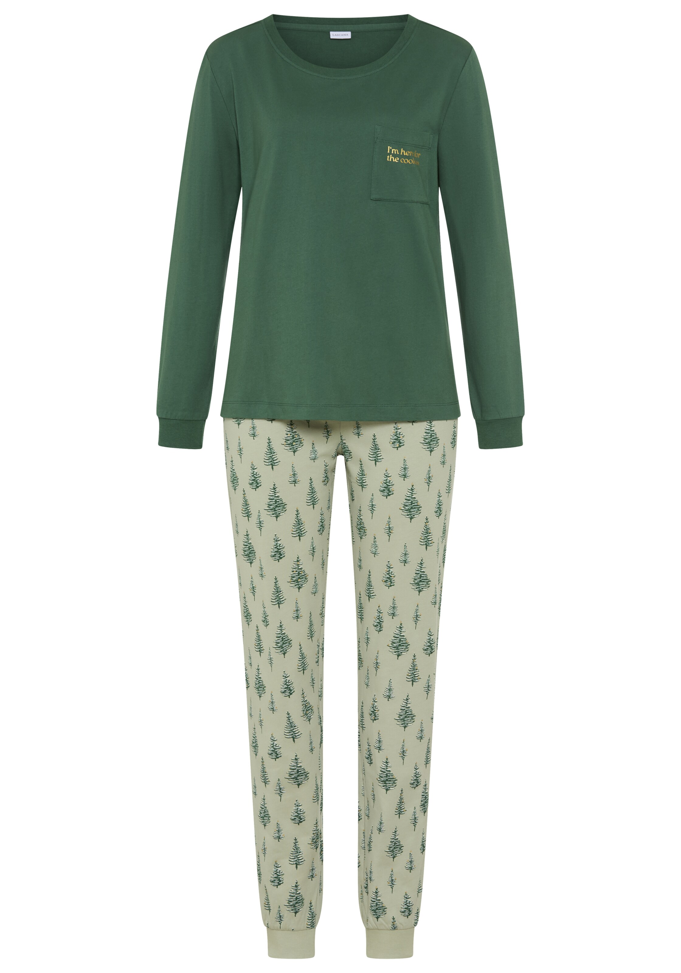 LASCANA - Pijama en verde: frente