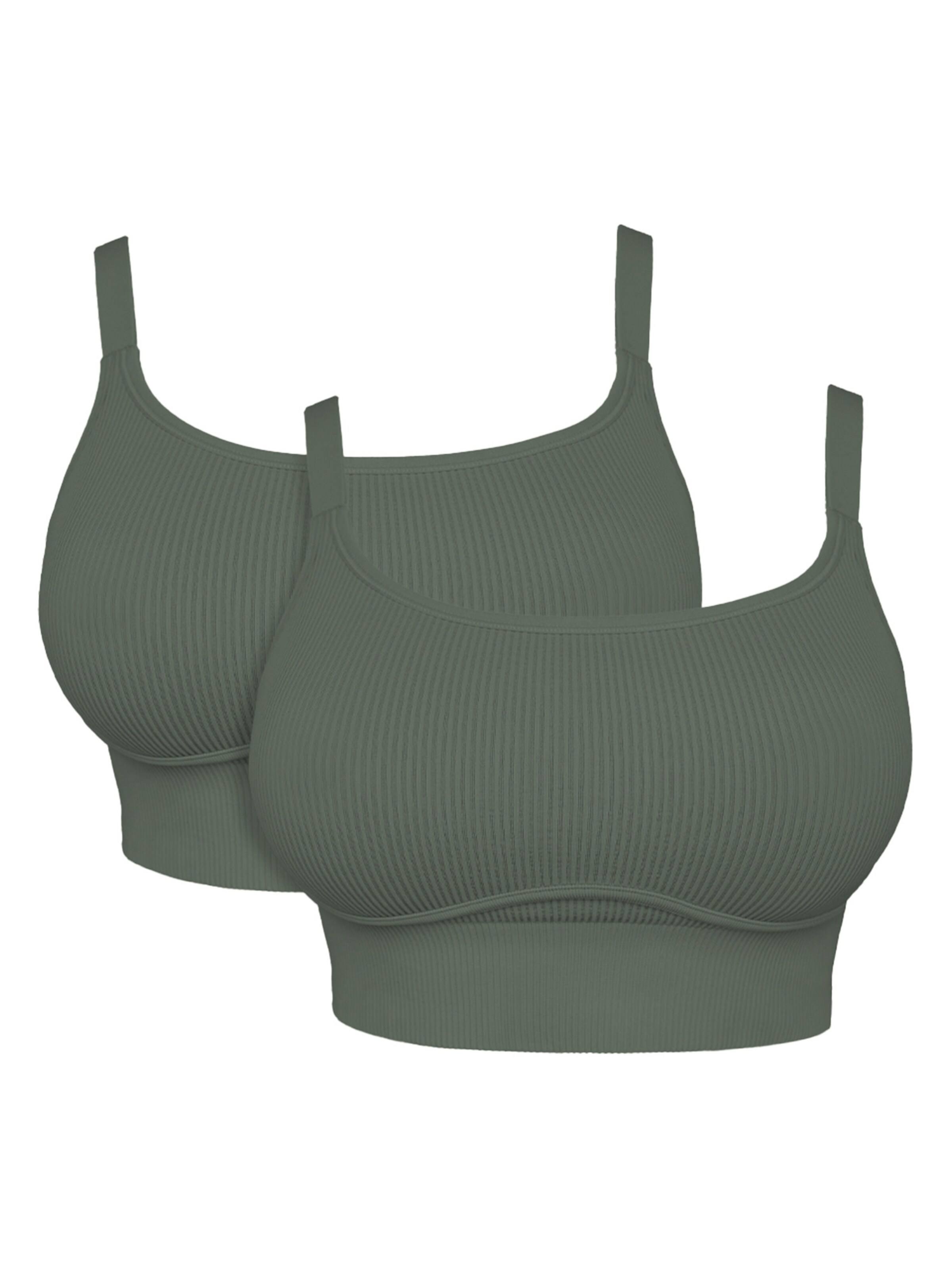 Bustier Soutien-gorge 'Freeda' SugarShape en vert : devant